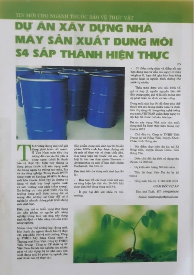 Dung môi sinh học S4